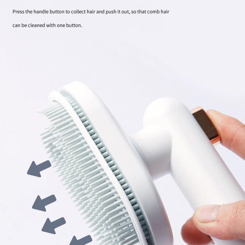 FurGo Pet Brush – Self-Cleaning Grooming Comb for Dogs & Cats