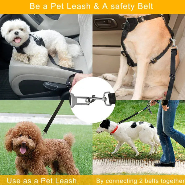 2Pcs Pet Dog Seat Belt