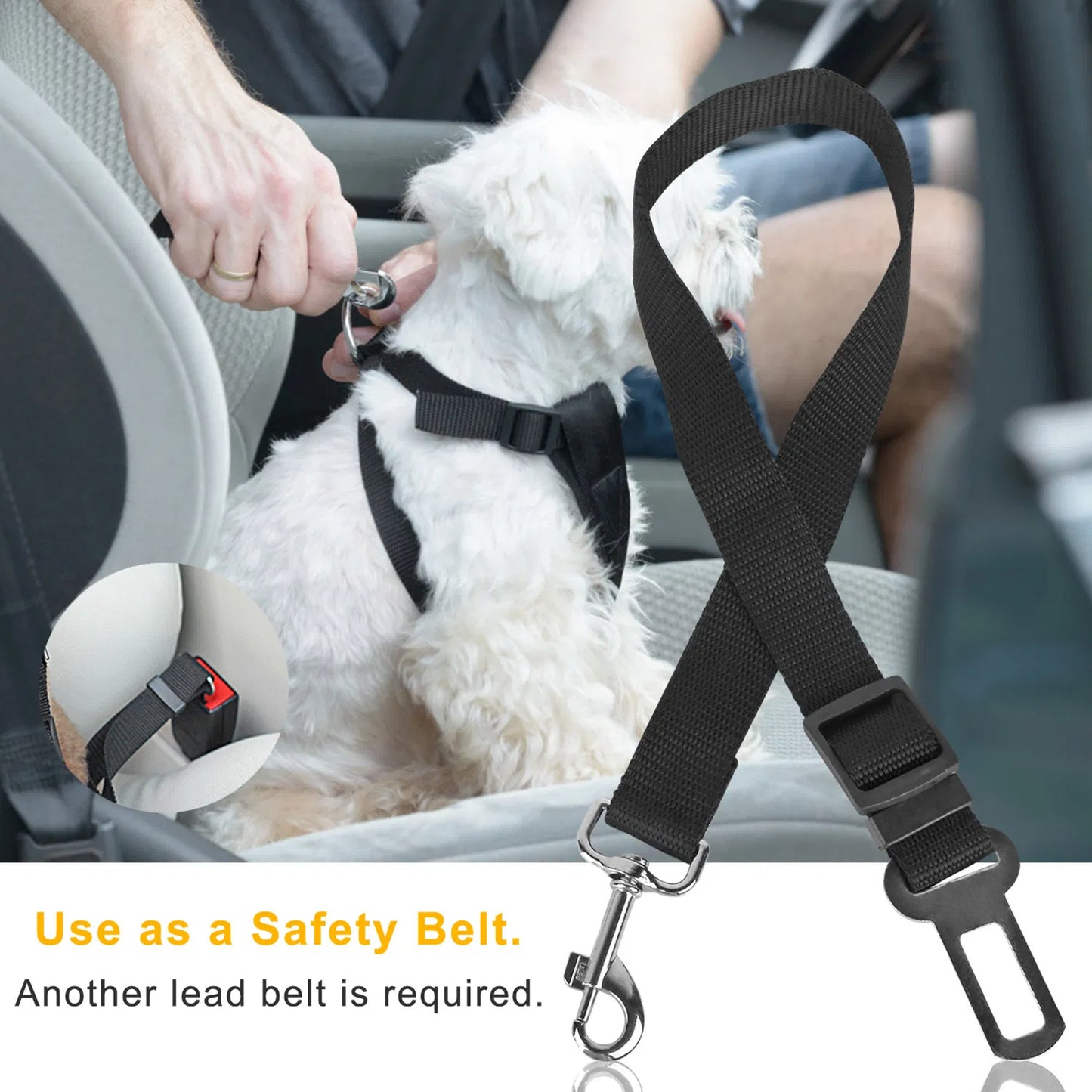 2Pcs Pet Dog Seat Belt