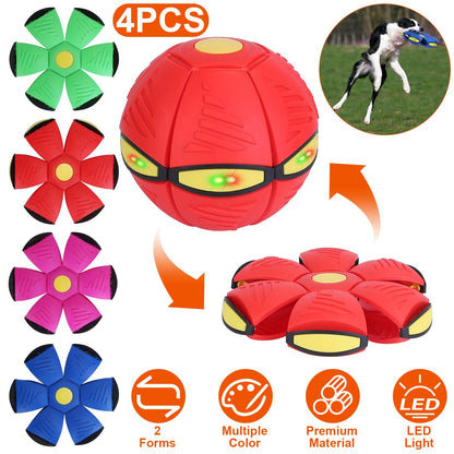 4 Pack Flying Saucer Ball Electric Colorful