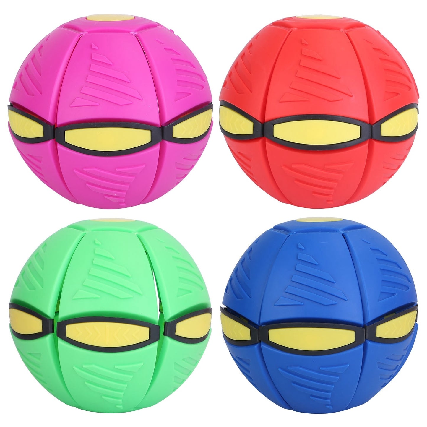 4 Pack Flying Saucer Ball Electric Colorful