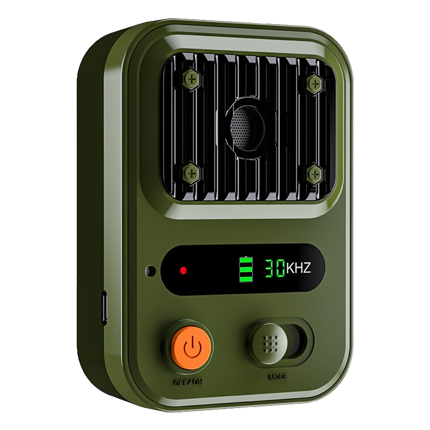 Black-Green Color Options -- 1Pc Ultrasonic Anti-Barking Device Rechargeable Auto Dog Bark Control Deterrent Box Training Device