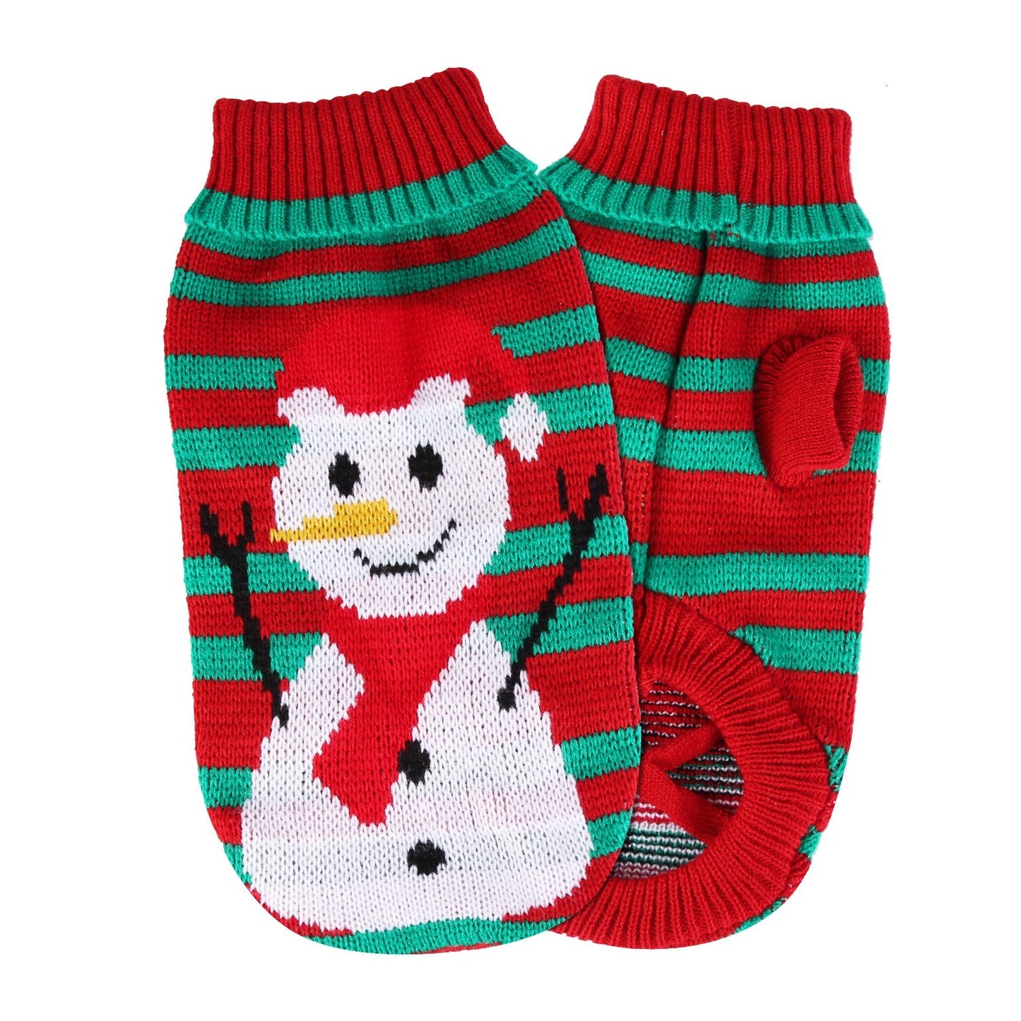 2 Patterns 4 Sizes Option-- 1Pc Pet Christmas Turtleneck Sweater Dog Cat Christmas Clothes