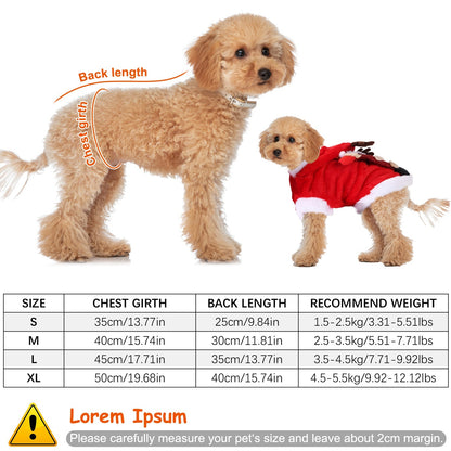 1Pc Pet Christmas Clothes